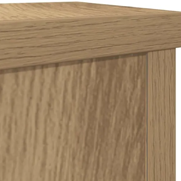 vidaXL plantestativer 2 stk. 10x10x18 cm konstrueret træ egetræsfarvet