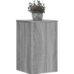 vidaXL plantestativer 2 stk. 30x30x50 cm konstrueret træ grå sonoma-eg