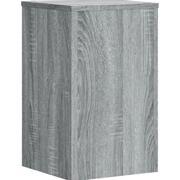 vidaXL plantestativer 2 stk. 30x30x50 cm konstrueret træ grå sonoma-eg