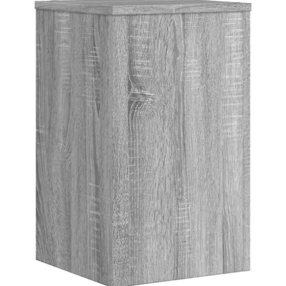 vidaXL plantestativer 2 stk. 30x30x50 cm konstrueret træ grå sonoma-eg