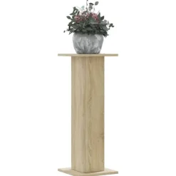 vidaXL plantestativer 2 stk. 30x30x80 cm konstrueret træ sonoma-eg