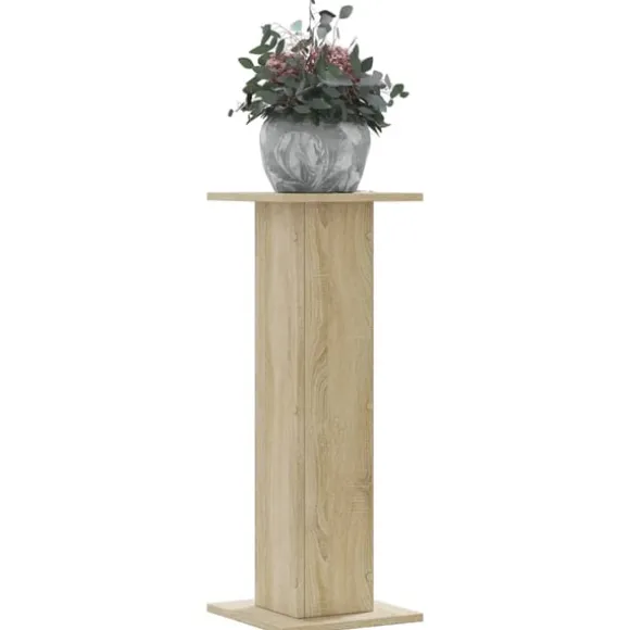 vidaXL plantestativer 2 stk. 30x30x80 cm konstrueret træ sonoma-eg