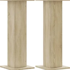 vidaXL plantestativer 2 stk. 30x30x80 cm konstrueret træ sonoma-eg