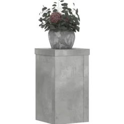 vidaXL plantestativer 2 stk. 10x10x18 cm konstrueret træ betongrå