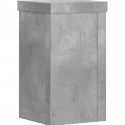 vidaXL plantestativer 2 stk. 10x10x18 cm konstrueret træ betongrå