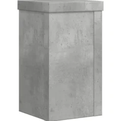 vidaXL plantestativer 2 stk. 10x10x18 cm konstrueret træ betongrå