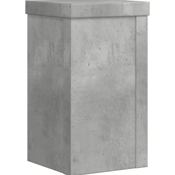 vidaXL plantestativer 2 stk. 10x10x18 cm konstrueret træ betongrå