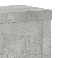 vidaXL plantestativer 2 stk. 10x10x18 cm konstrueret træ betongrå