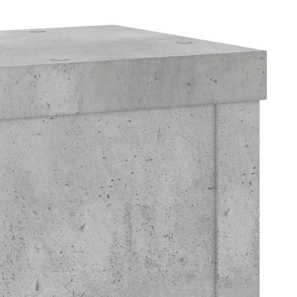 vidaXL plantestativer 2 stk. 10x10x18 cm konstrueret træ betongrå