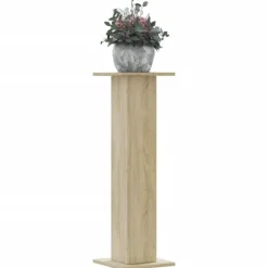 vidaXL plantestativer 2 stk. 30x30x95 cm konstrueret træ sonoma-eg
