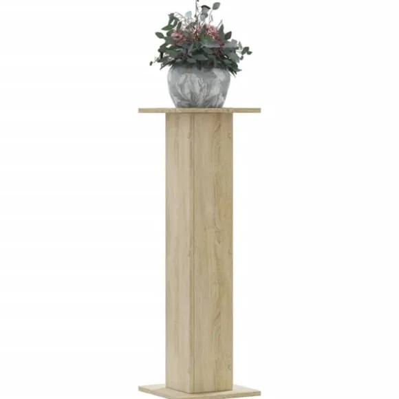 vidaXL plantestativer 2 stk. 30x30x95 cm konstrueret træ sonoma-eg