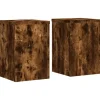 vidaXL plantestativer 2 stk. 25x25x35 cm konstrueret træ røget eg