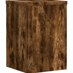 vidaXL plantestativer 2 stk. 25x25x35 cm konstrueret træ røget eg