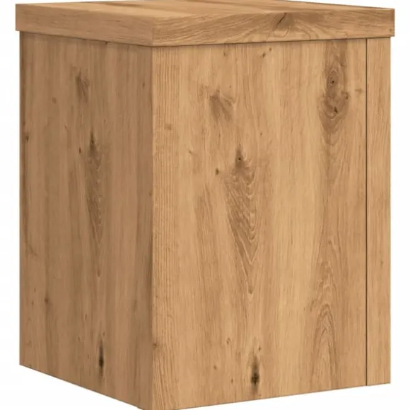 vidaXL plantestativer 2 stk. 15x15x20 cm konstrueret træ egetræsfarvet