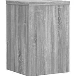 vidaXL plantestativer 2 stk. 25x25x35 cm konstrueret træ grå sonoma-eg