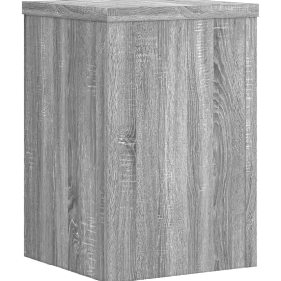 vidaXL plantestativer 2 stk. 25x25x35 cm konstrueret træ grå sonoma-eg