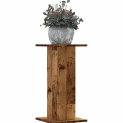 vidaXL plantestativer 2 stk. 30x30x60 cm konstrueret træ antikt træ