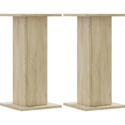 vidaXL plantestativer 2 stk. 30x30x60 cm konstrueret træ sonoma-eg