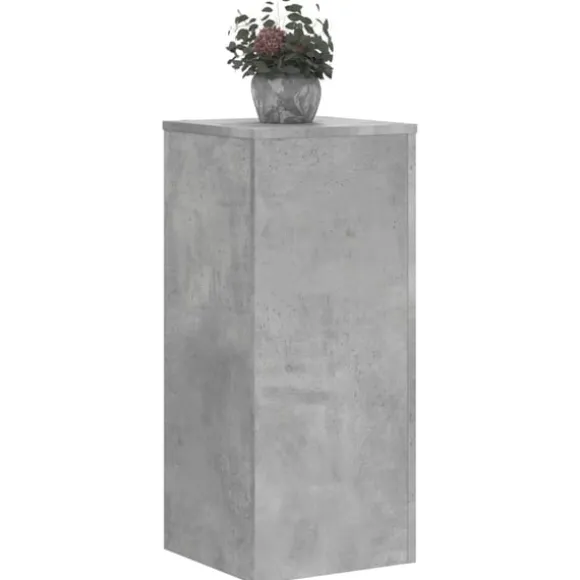 vidaXL plantestativer 2 stk. 30x30x70 cm konstrueret træ betongrå