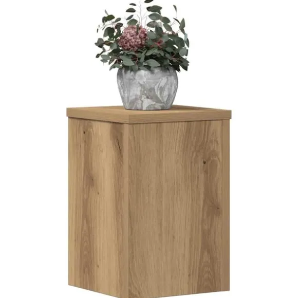 vidaXL plantestativer 2 stk. 20x20x30 cm konstrueret træ egetræsfarvet