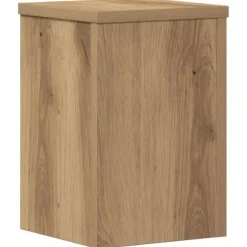 vidaXL plantestativer 2 stk. 20x20x30 cm konstrueret træ egetræsfarvet