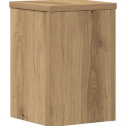 vidaXL plantestativer 2 stk. 20x20x30 cm konstrueret træ egetræsfarvet