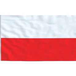 vidaXL Polen flag og flagstang 6,23 m aluminium