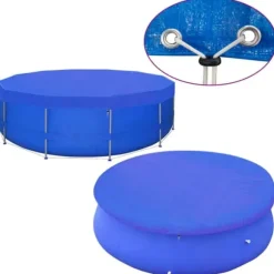 vidaXL poolovertræk 2 stk. 460 cm 90 g/m² PE rundt - Poolovertræk