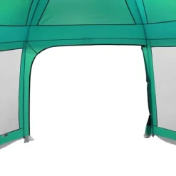 vidaXL pooltelt med aftagelig flue og netvægge 618x532 cm havgrøn