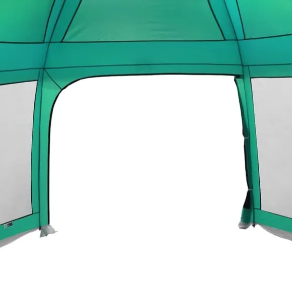 vidaXL pooltelt med aftagelig flue og netvægge 618x532 cm havgrøn
