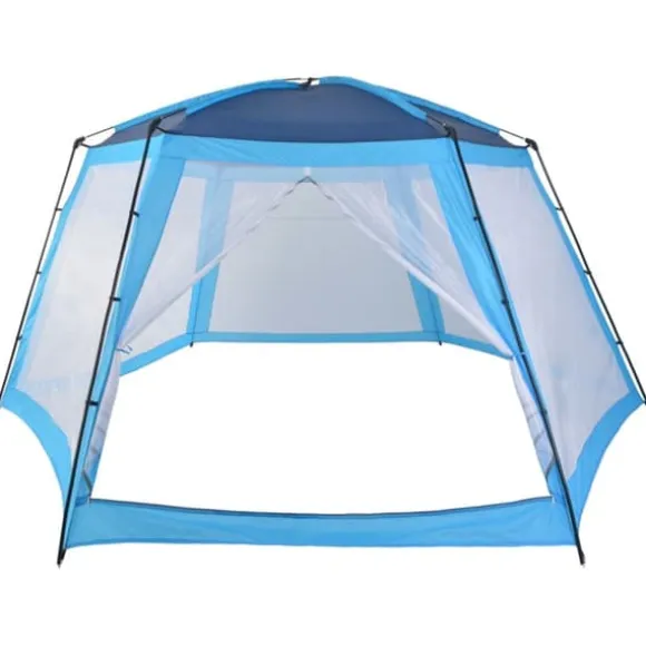 vidaXL pooltelt 590x520x250 cm stof blå - Pool & spa – tilbehør