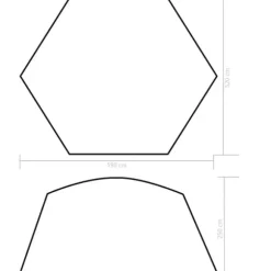 vidaXL pooltelt 590x520x250 cm stof blå - Pool & spa – tilbehør