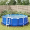 vidaXL poolunderlag Ø458 cm polyester-geotekstil lysegrå - Poolovertræk