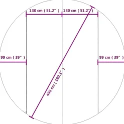 vidaXL poolunderlag Ø458 cm polyester-geotekstil lysegrå - Poolovertræk