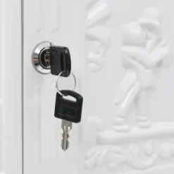 vidaXL postkasse med piedestal aluminium vintagestil rustbestandig hvid - Postkasser