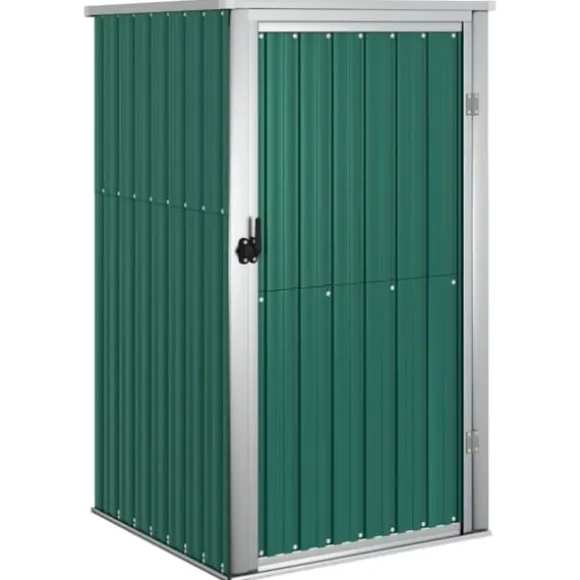 vidaXL redskabsskur til haven 88x89x161 cm galvaniseret stål grøn - Skure & Redskabsskure