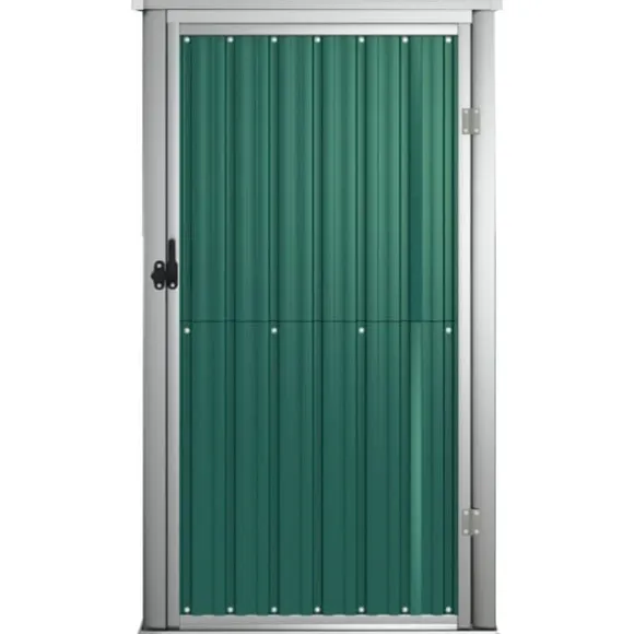 vidaXL redskabsskur til haven 88x89x161 cm galvaniseret stål grøn - Skure & Redskabsskure
