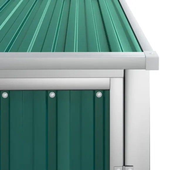 vidaXL redskabsskur til haven 88x89x161 cm galvaniseret stål grøn - Skure & Redskabsskure
