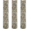 vidaXL rundt gabion-havebede 3 stk. Ø30x150 cm galvaniseret stål - Plantekrukker