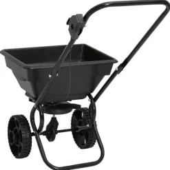 vidaXL saltspreder strøvogn PVC og stål 92 x 46 x 70 cm 15 l