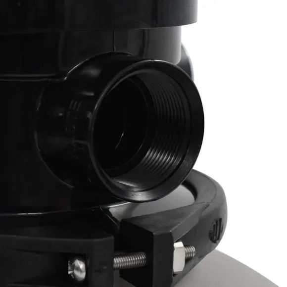 vidaXL sandfilter til pool multiventil med 4 indstillinger grå 350 mm