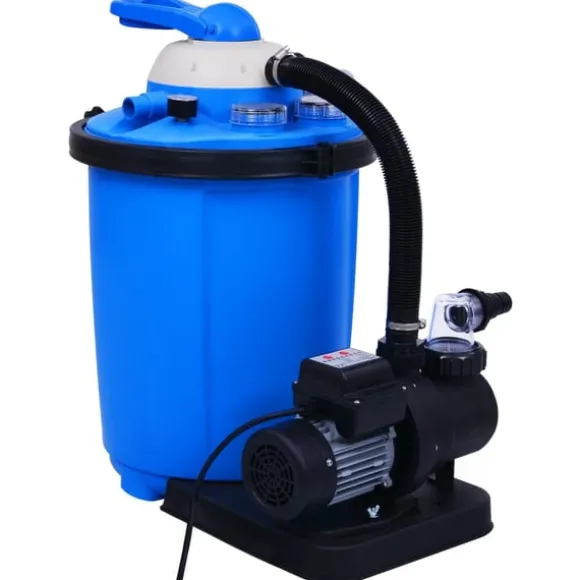 vidaXL sandfilterpumpe med timer 550 W 50 l
