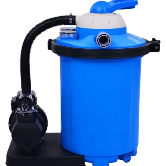 vidaXL sandfilterpumpe med timer 550 W 50 l