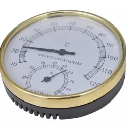 vidaXL saunatilbehør 5 dele spand ske timeglas termohygrometer