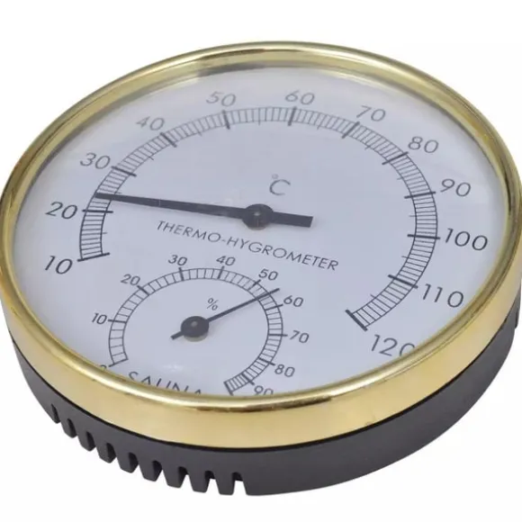 vidaXL saunatilbehør 5 dele spand ske timeglas termohygrometer