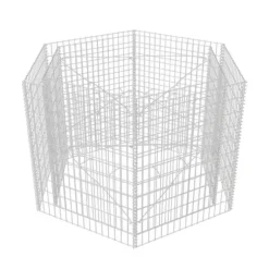 vidaXL sekskantet gabion-højbed 160x134x100 cm - Plantekrukker