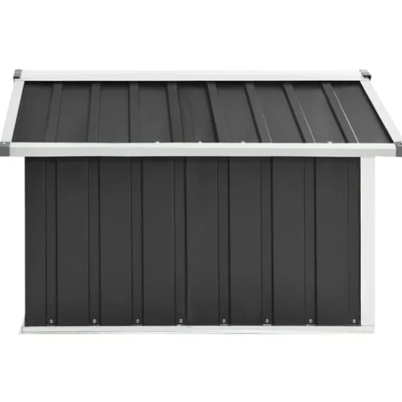 vidaXL skur til robotplæneklipper 92x97x63 cm galvaniseret stål grå - Skure & Redskabsskure