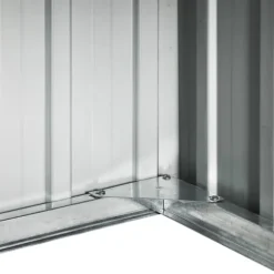 vidaXL skur til robotplæneklipper 92x97x63 cm galvaniseret stål grå - Skure & Redskabsskure