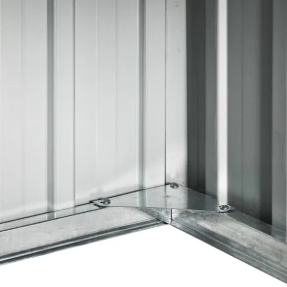 vidaXL skur til robotplæneklipper 92x97x63 cm galvaniseret stål grå - Skure & Redskabsskure