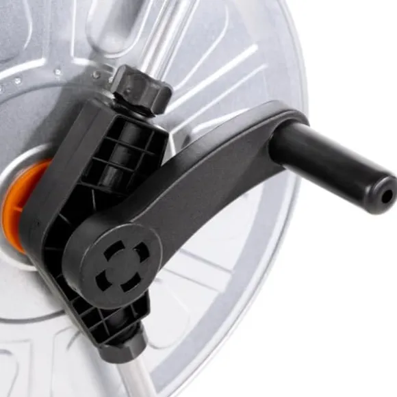 vidaXL slangetromle til 80 m 1/2" eller 50 m 3/4" slange stål - Opbevaring af haveslanger